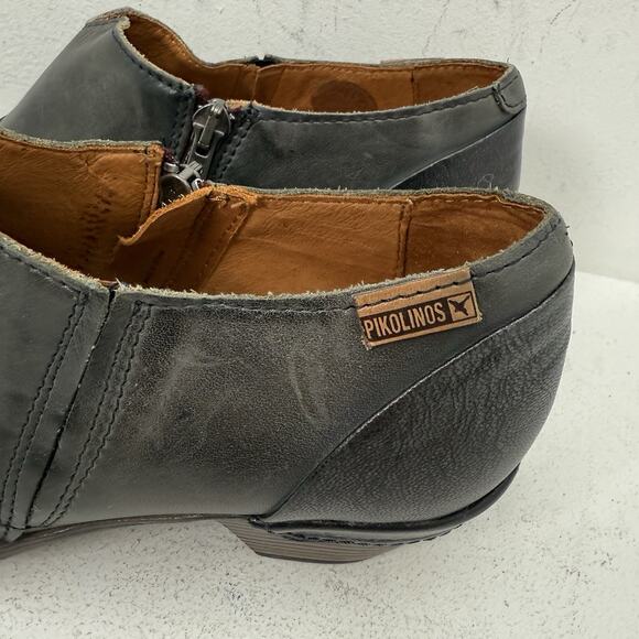 Pikolinos Women's Size 39 US 8.5 Leather Malaga Ankle Bootie Low Heel - Picture 3 of 10